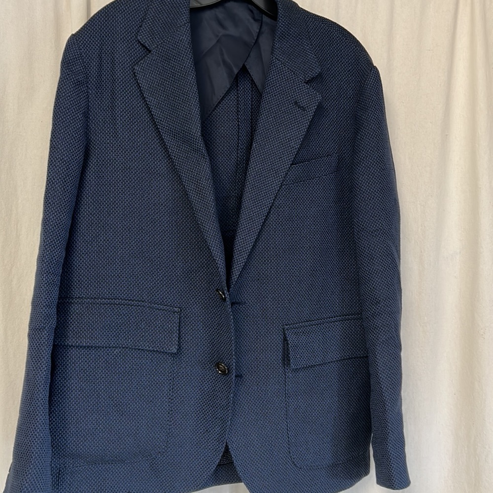 J Crew Mens Kenmare suit jacket in Italian linen-silk-cotton, BC618 Size 38/S - Picture 2 of 5